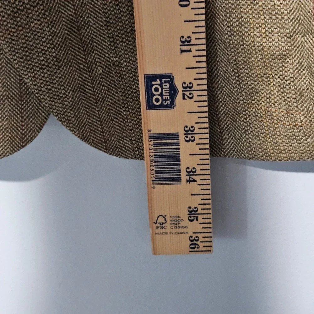 Polo University Club Ralph Lauren Silk Wool Linen Herringbone Blazer 43R Tan